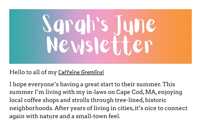 write your next newsletter